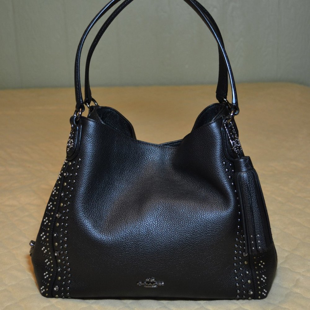 Stunning Coach Bandana Rivet Turnlock Edie 31